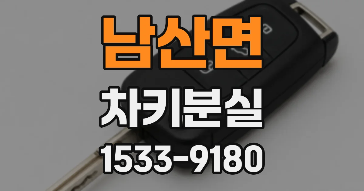 남산면 차키분실