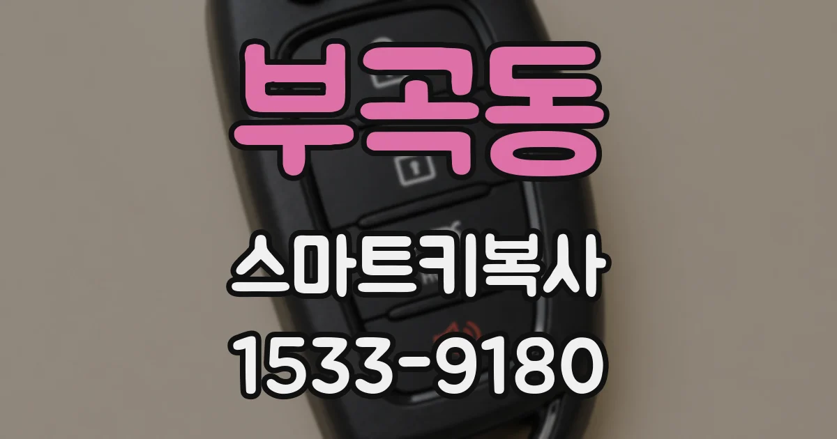 부곡동 스마트키복사