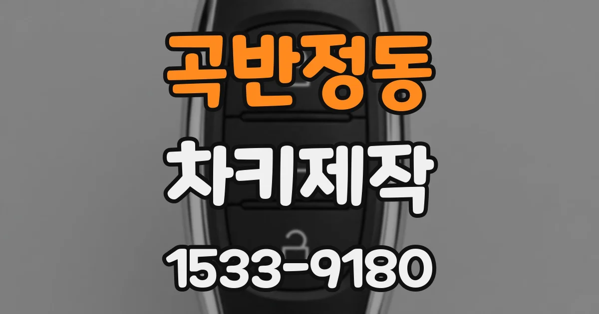 곡반정동 차키제작