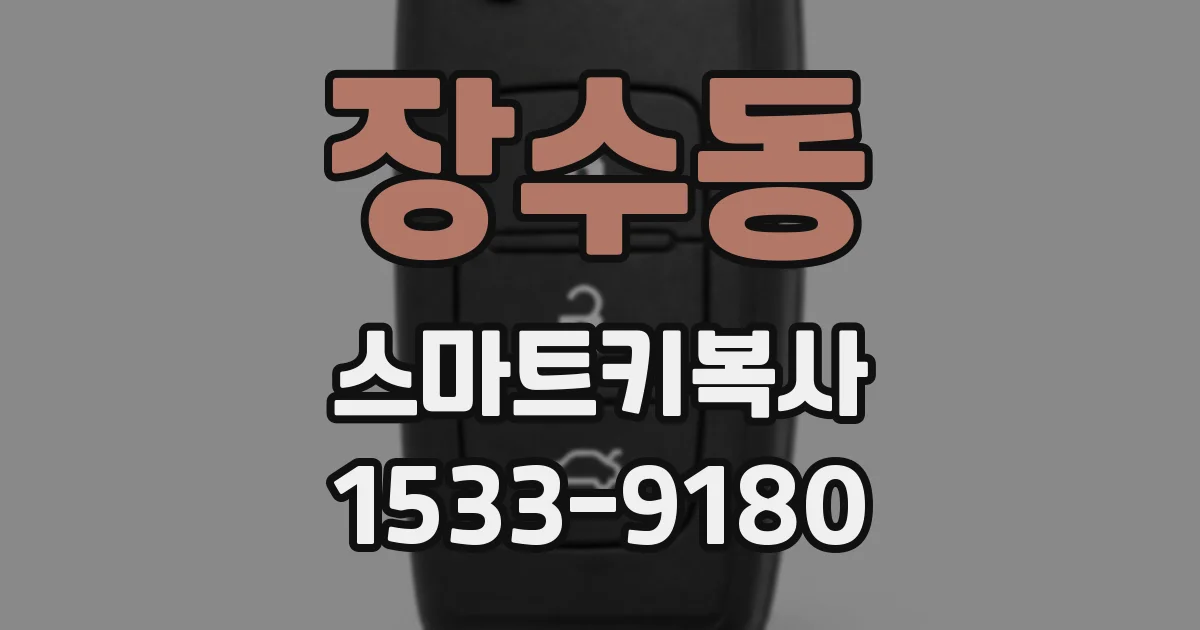 장수동 스마트키복사