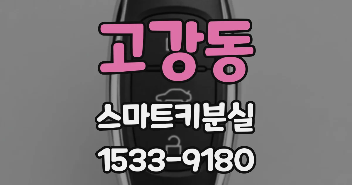 고강동 스마트키분실