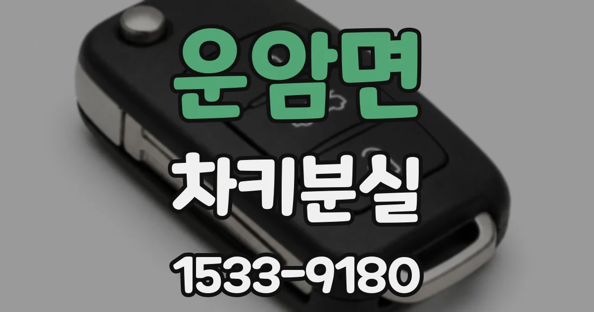 운암면 차키분실