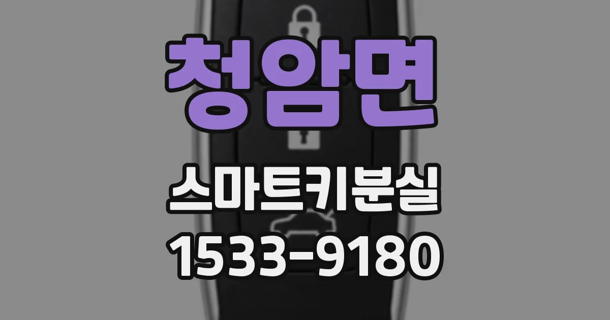 청암면 스마트키분실