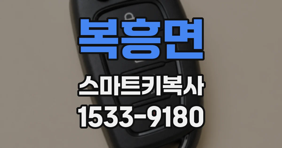복흥면 스마트키복사