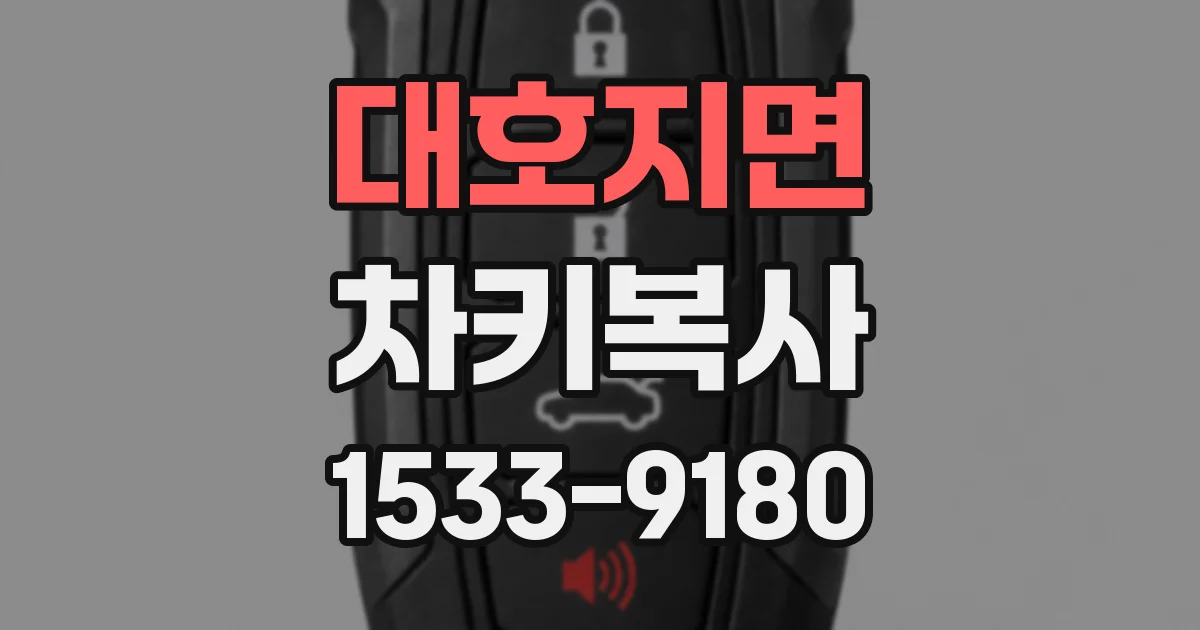 대호지면 차키복사