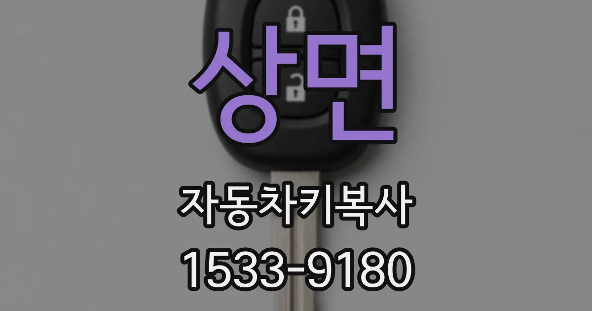 상면 자동차키복사