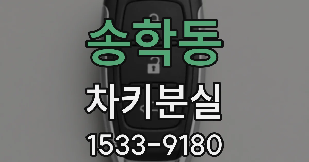 송학동 차키분실