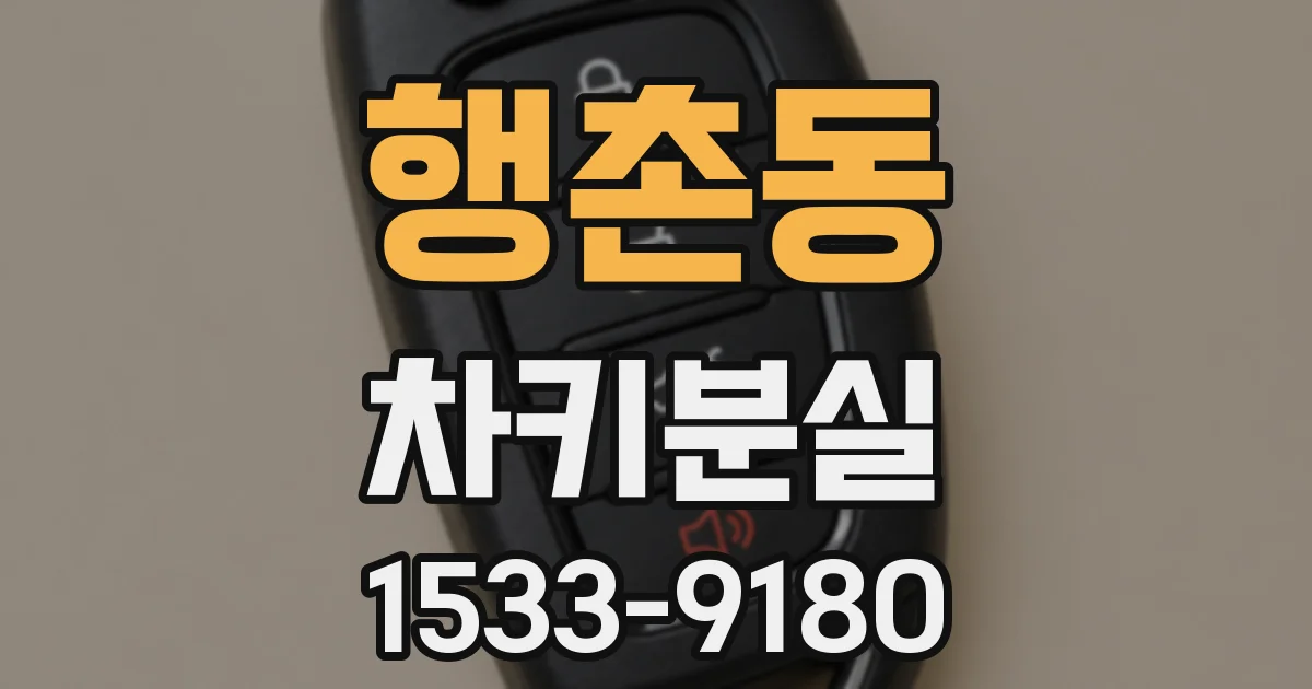 행촌동 차키분실