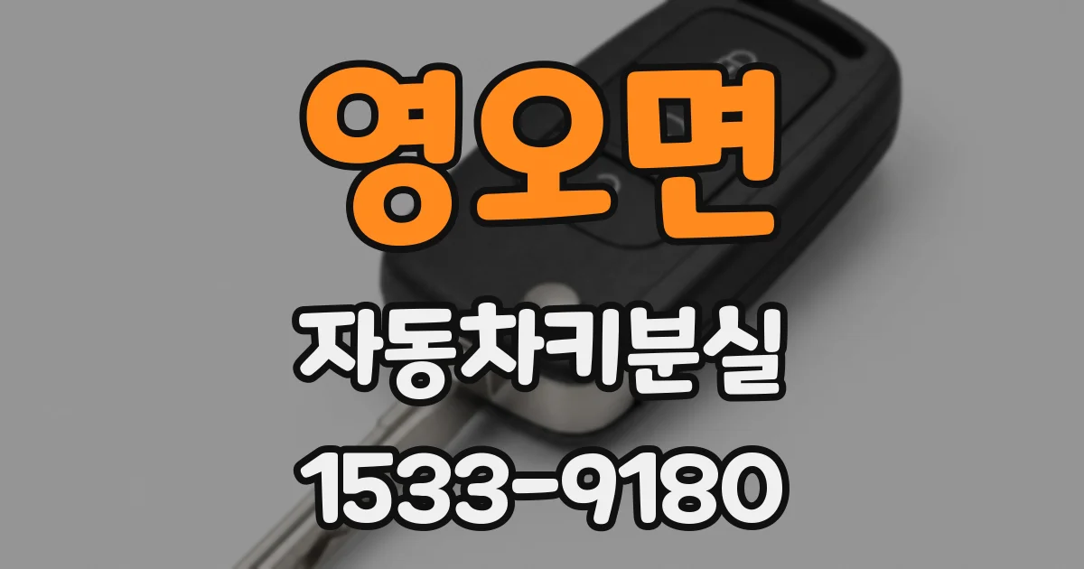 영오면 자동차키분실
