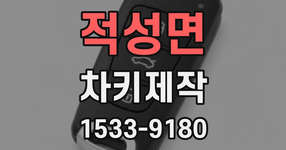 적성면 차키제작