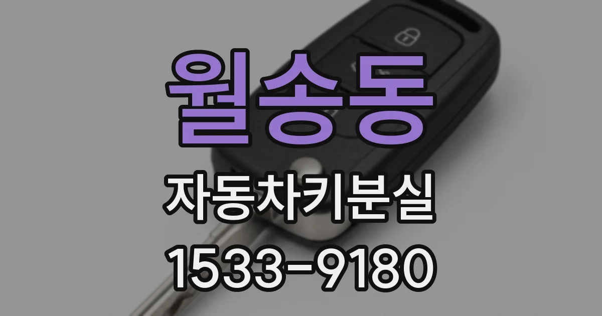 월송동 자동차키분실