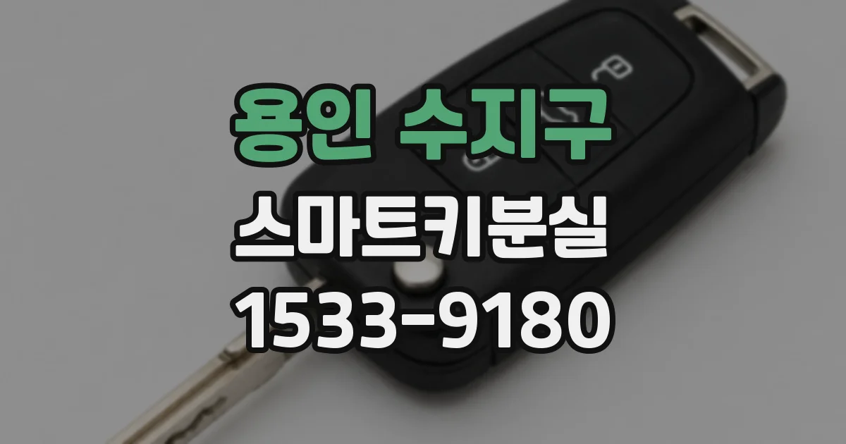 용인 수지구 스마트키분실
