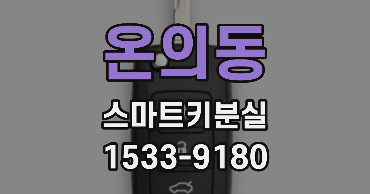 온의동 스마트키분실