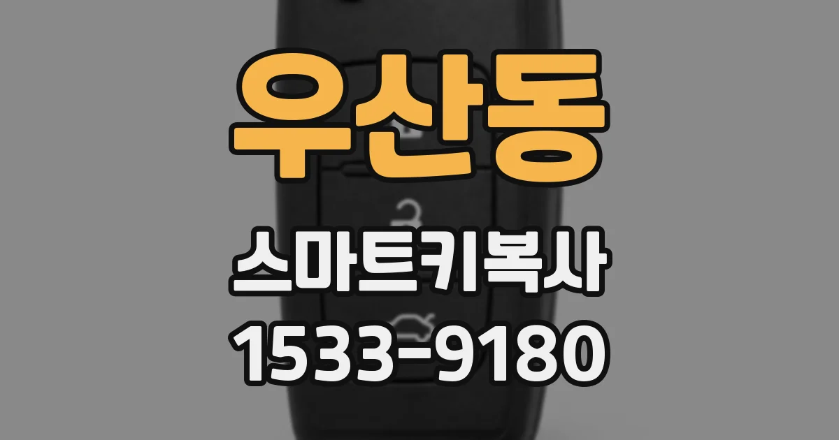 우산동 스마트키복사