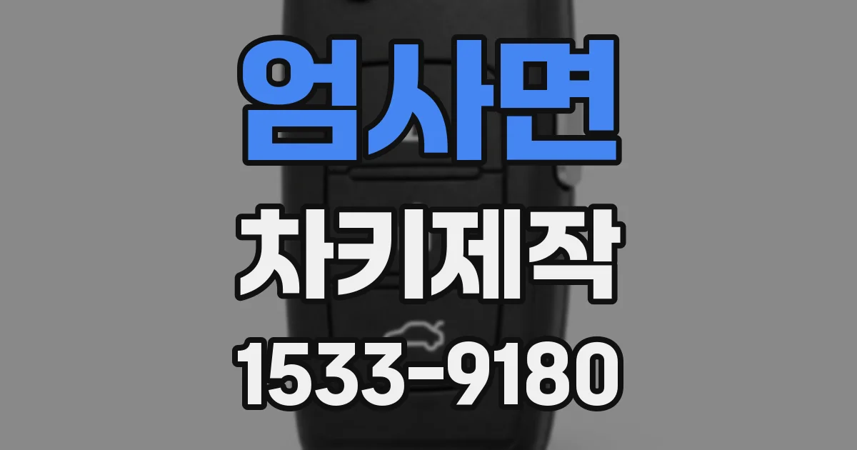 엄사면 차키제작