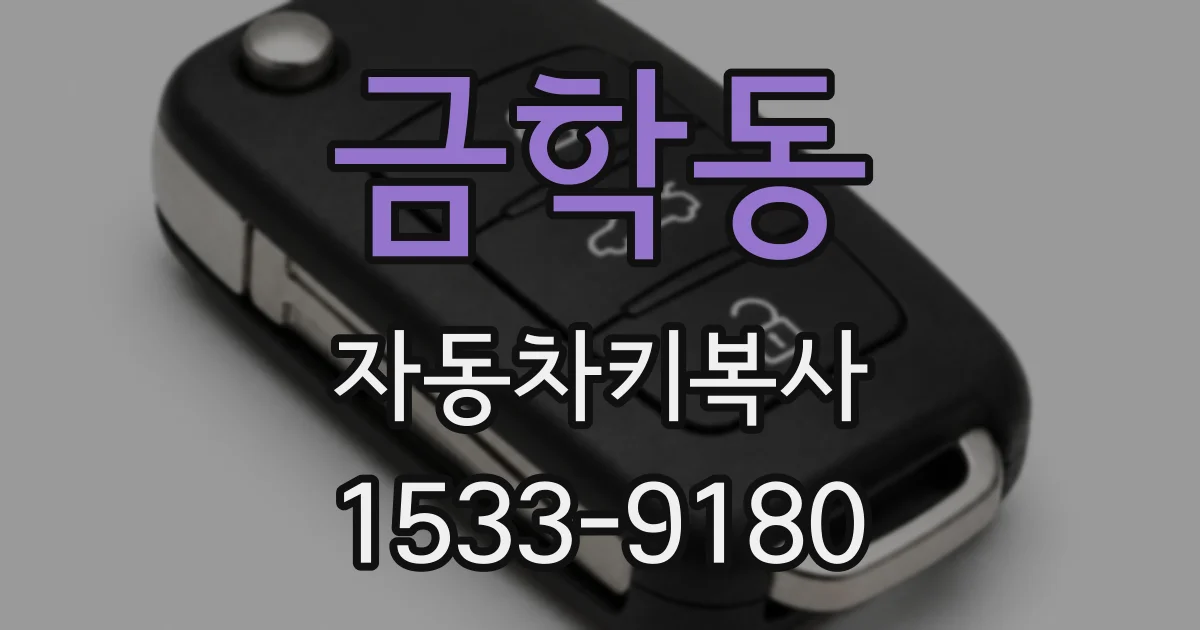 금학동 자동차키복사