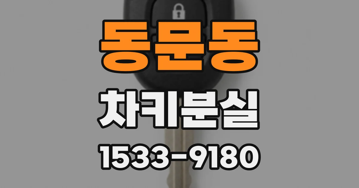 동문동 차키분실