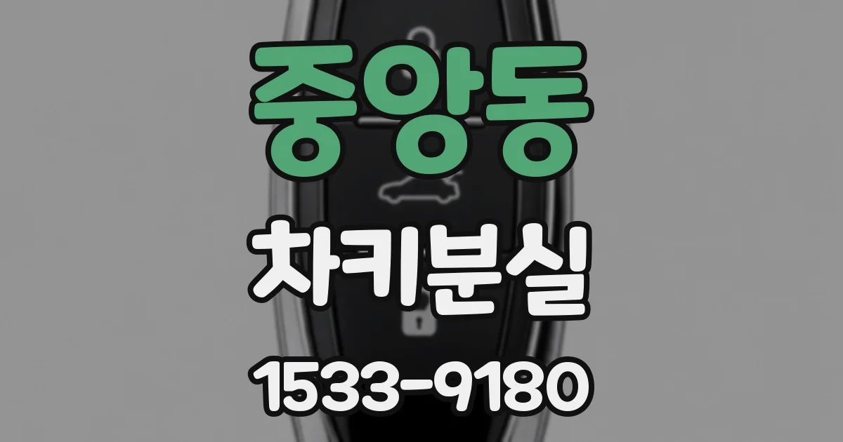 중앙동 차키분실