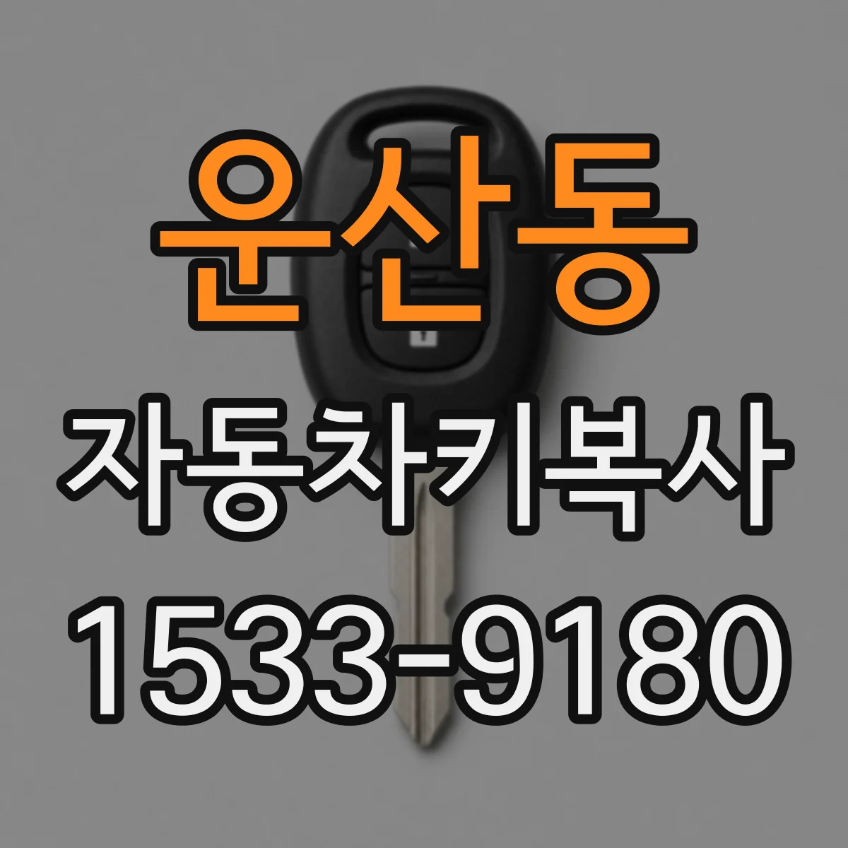 운산동 자동차키복사