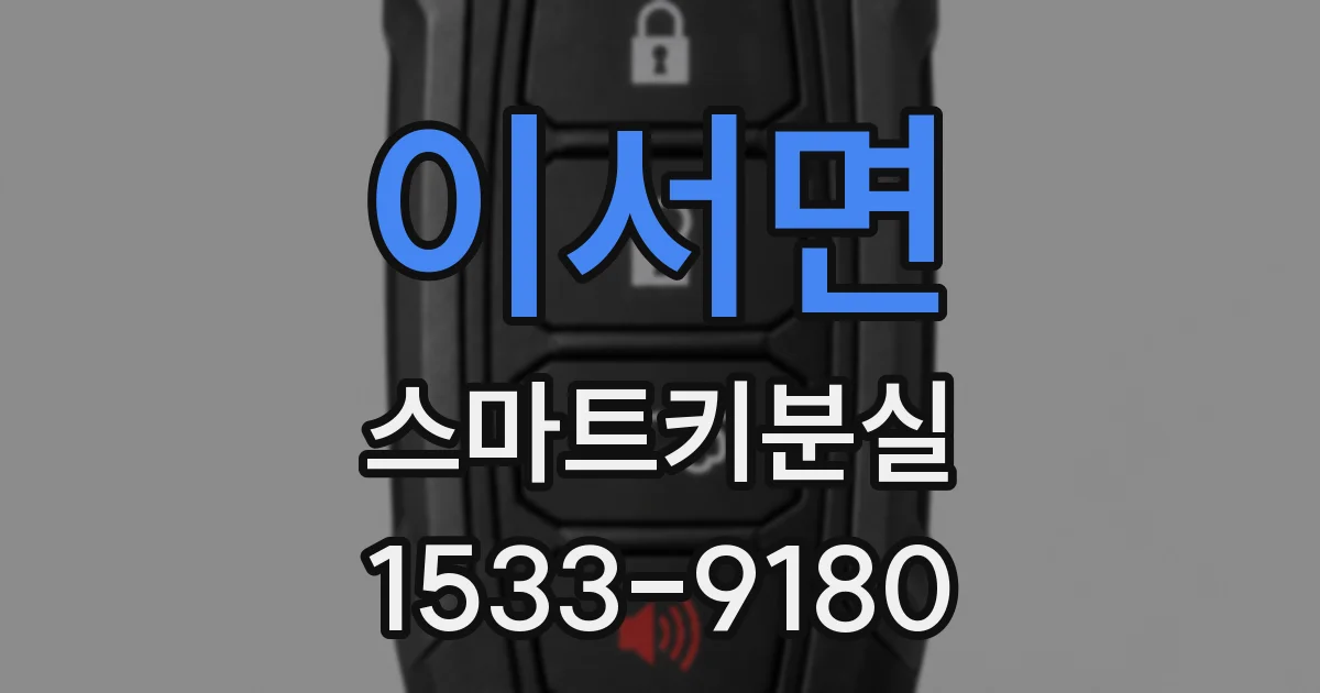 이서면 스마트키분실