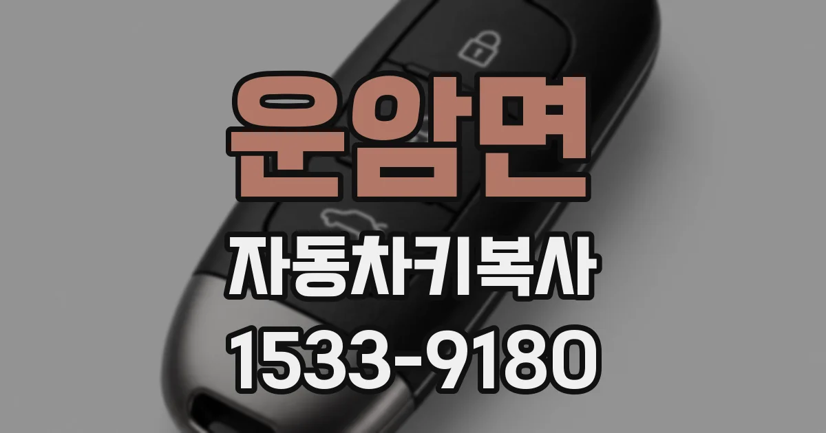 운암면 자동차키복사