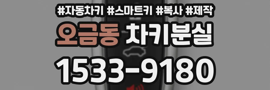오금동 차키분실