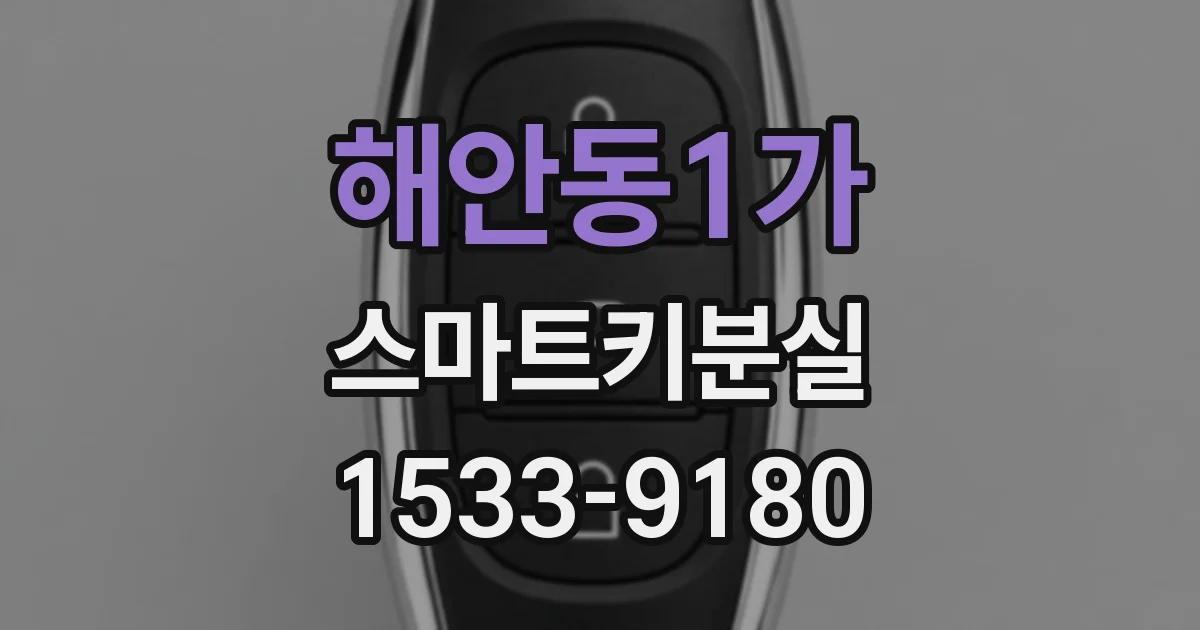 해안동1가 스마트키분실