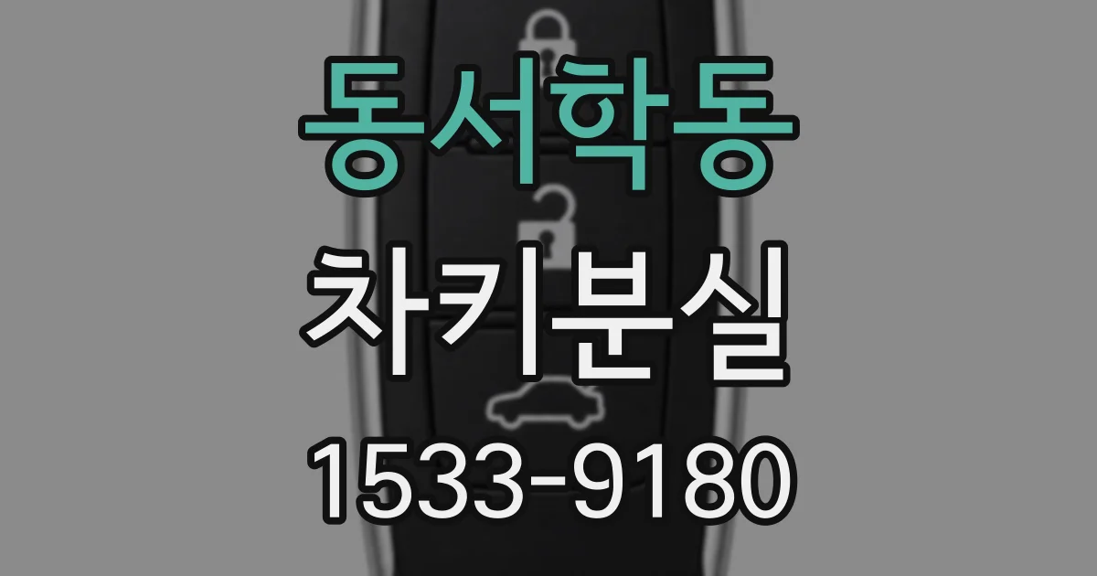 동서학동 차키분실
