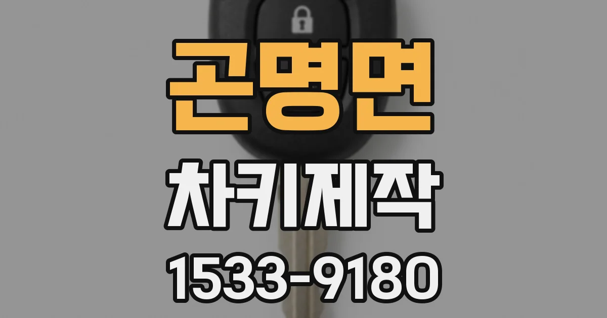 곤명면 차키제작