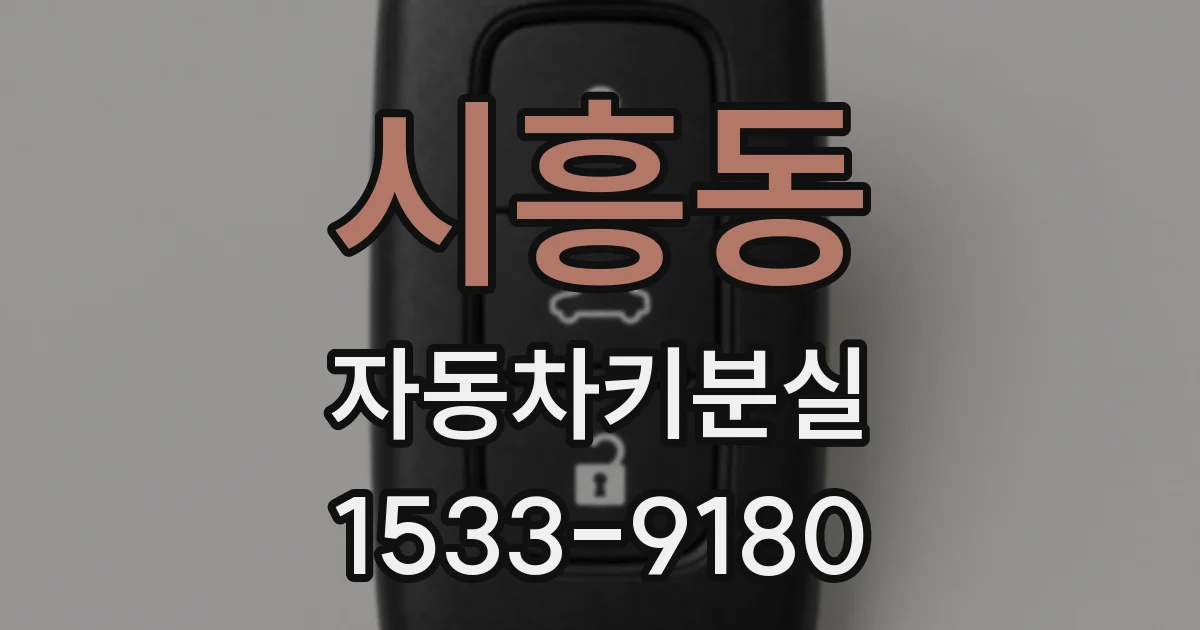 시흥동 자동차키분실