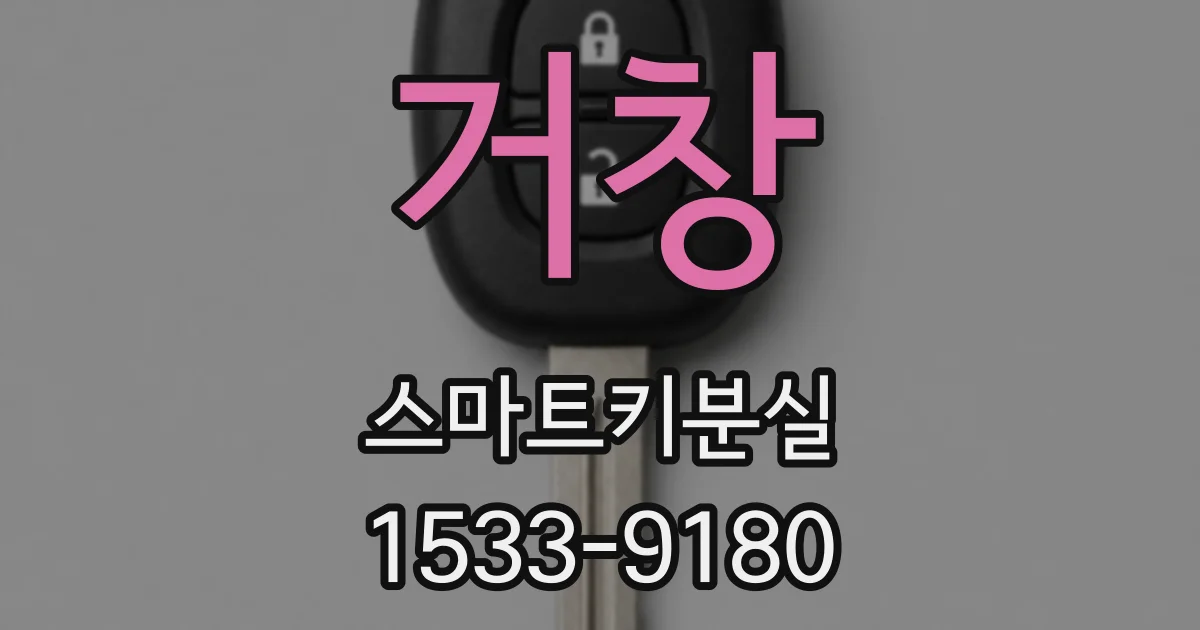 거창 스마트키분실