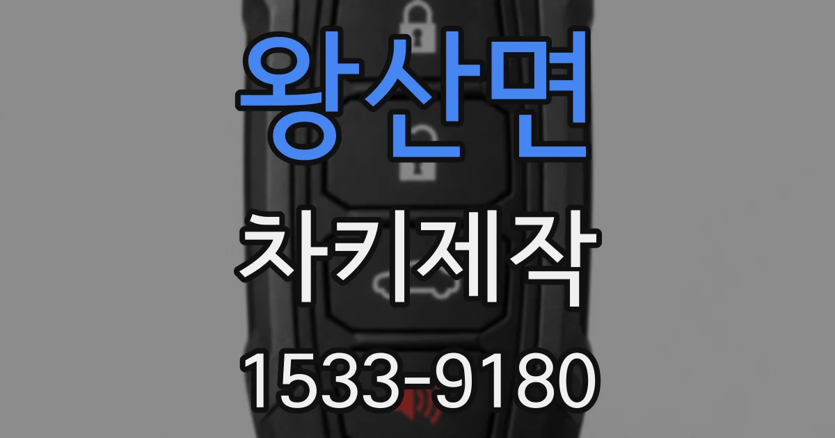 왕산면 차키제작