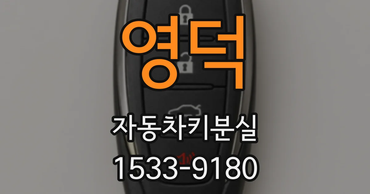 영덕 자동차키분실