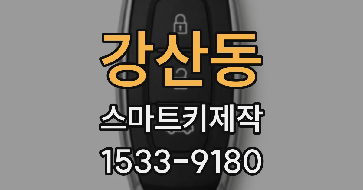 강산동 스마트키제작