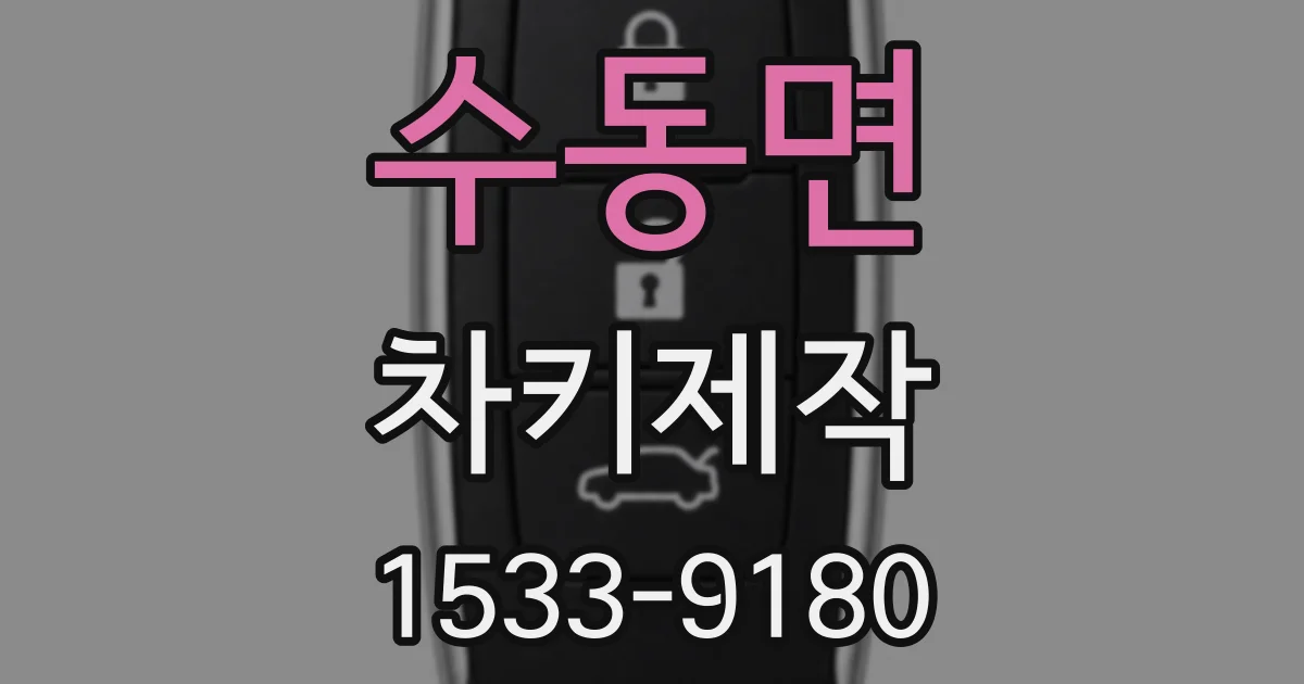 수동면 차키제작