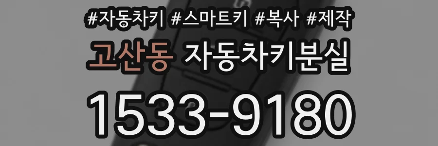 고산동 자동차키분실
