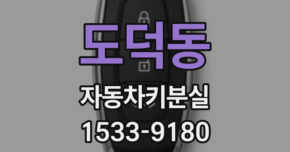 도덕동 자동차키분실