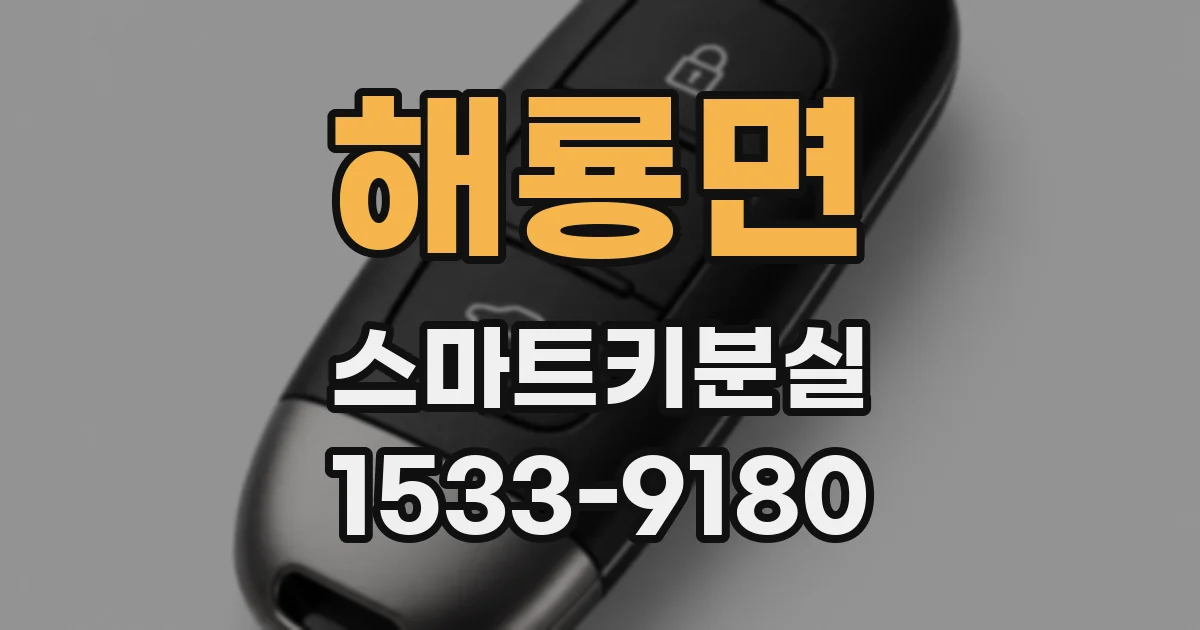 해룡면 스마트키분실