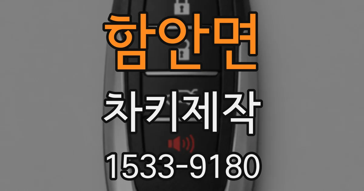 함안면 차키제작