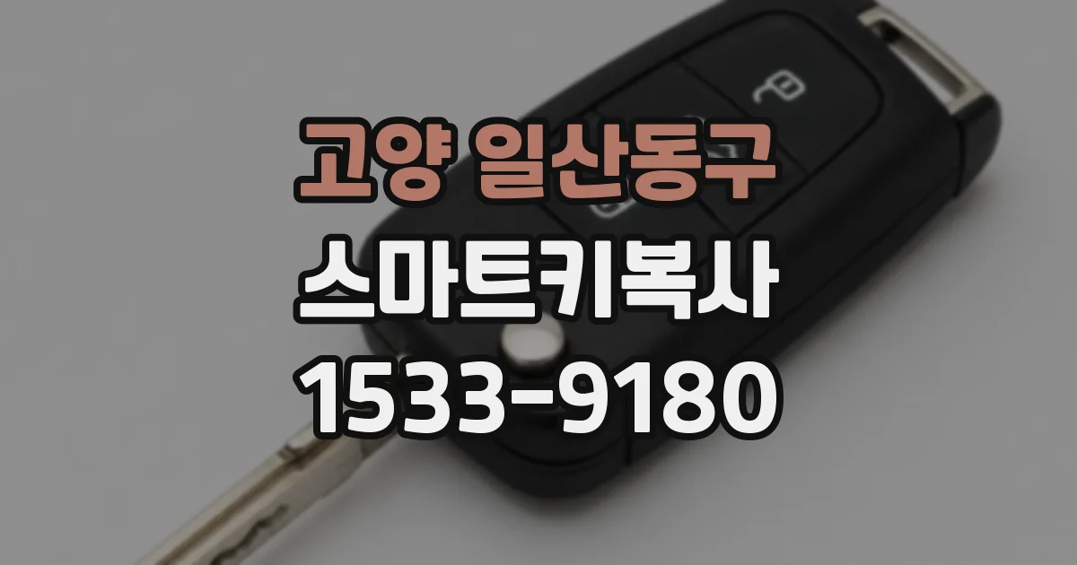 고양 일산동구 스마트키복사