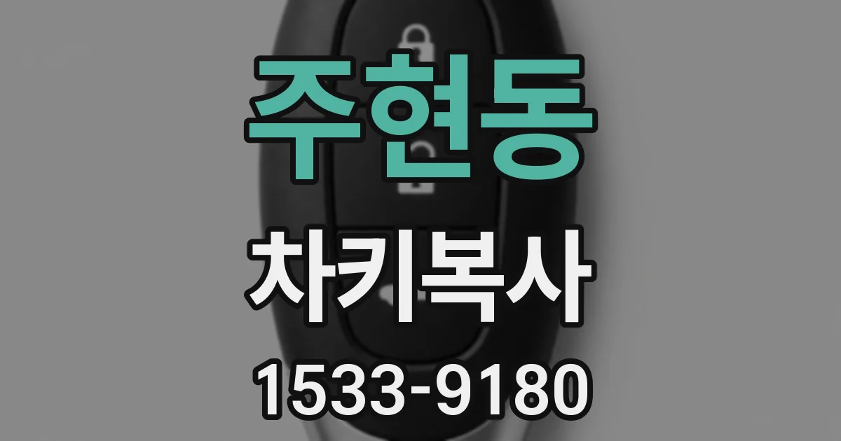 주현동 차키복사