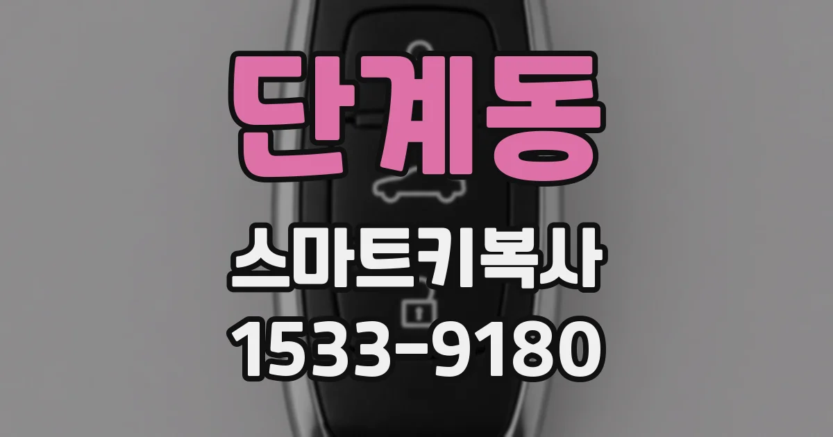 단계동 스마트키복사