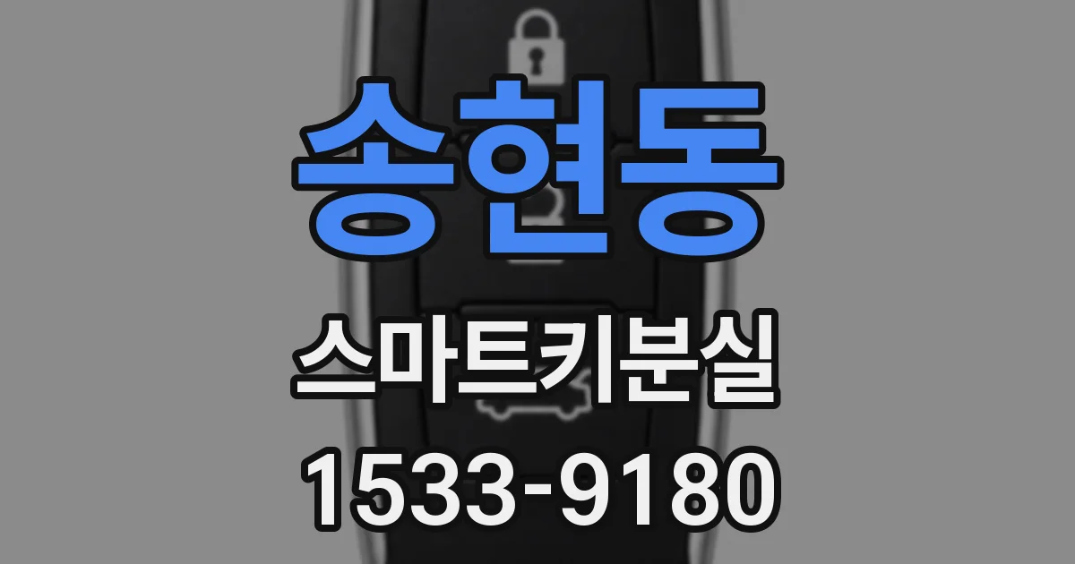 송현동 스마트키분실