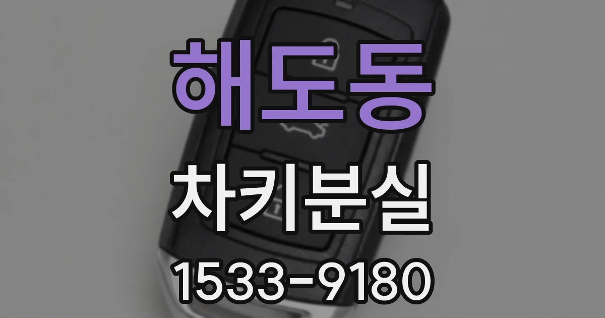 해도동 차키분실