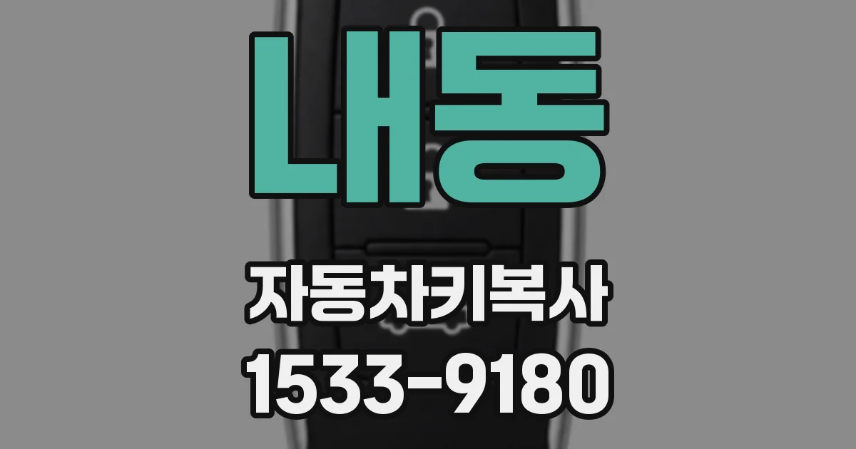 내동 자동차키복사