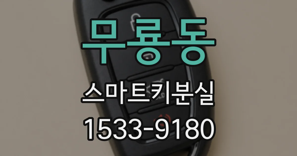무룡동 스마트키분실