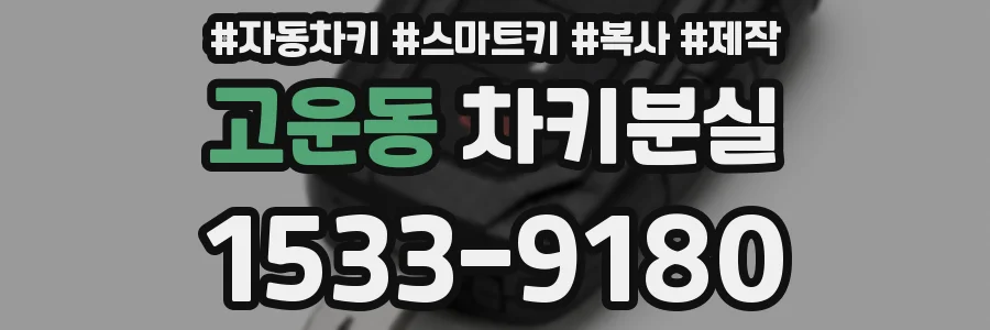 고운동 차키분실