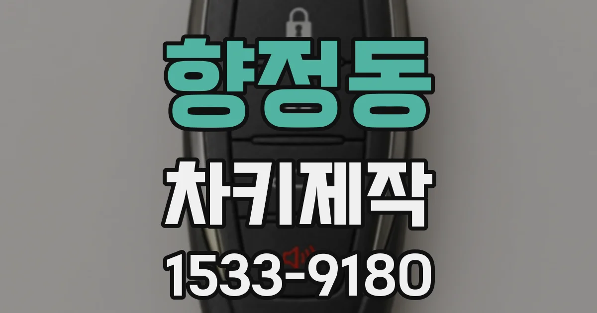 향정동 차키제작