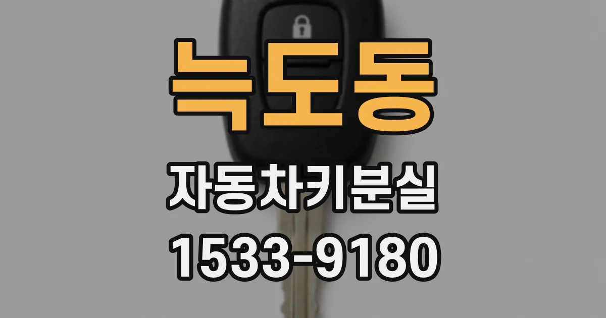 늑도동 자동차키분실