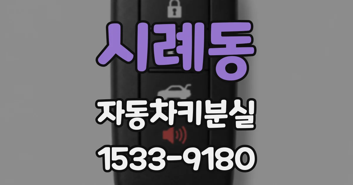 시례동 자동차키분실